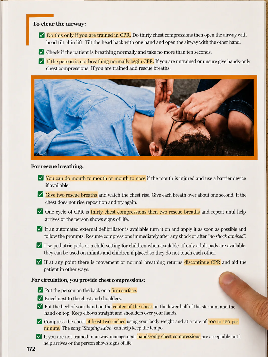 CPR instructions inside Survival MD